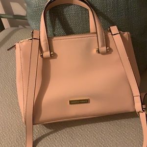 Christian Siriano Pink Crossbody/Shoulder Bag with Gold Bee